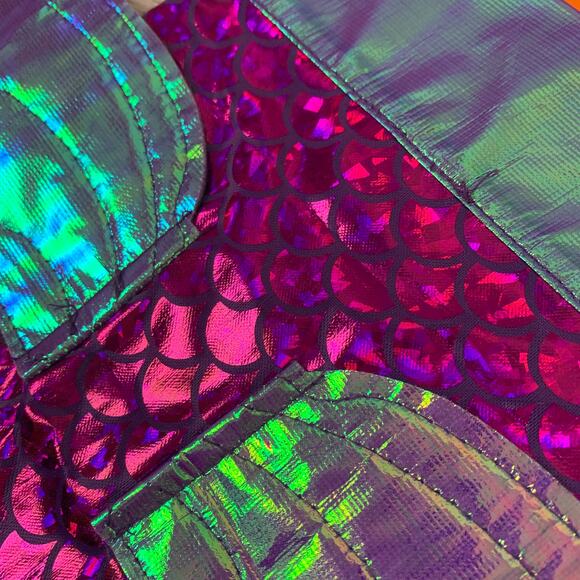 Hyde and Eeek! Purple and Irridescent Dragon Wing Dog Costume Collar Bandana - Picture 6 of 13